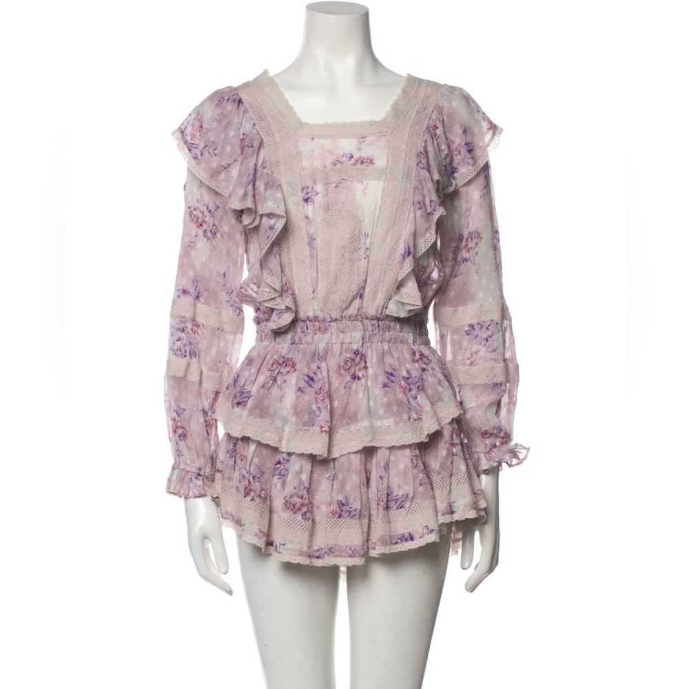 LoveShackFancy Silk Mini Dress